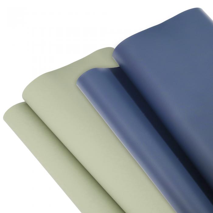 CAPASTEC テーブルクロス PUレザー テーブルマット デスクマット 両面使用 撥水加工 テーブルカバー 多機能 防塵 防水 耐久 耐熱 汚れ防止 ネイビーブルー 60x100cm