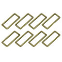 uxcell 8個入り メタル長方形リング 2 x 5/8