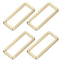 uxcell 4個入り メタル長方形リング 2 x 5/8