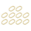 uxcell 10個 金属製楕円リング 3/4