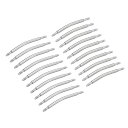 uxcell 18mm 20mm 曲げバネ棒ピン 1.5mm 直径 ステンレス製 ダブルフランジエンド 腕時計バンドリンクピン 20個