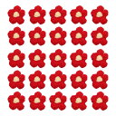 uxcell 50個 花 ソーイングパッチ クロシェ花びら手作りクロシェフラワーアップリケ装飾 DIYヘアク ローズウェディングパーティークラフト用