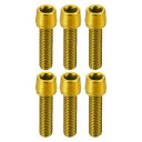 X AUTOHAUX MTBバイク用の耐久性のあるM5x20mmソケットヘッドキャップボルトスクリュー6個セット