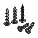uxcell 六角ソケット自己攻釘 M4 x 16mm 炭素鋼木ねじ 25個(4)