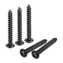 uxcell 六角ソケット自己攻釘 M5 x 40mm 炭素鋼木ねじ 200個