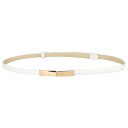 Elerevyo Women Skinny Faux Leather Waist Belt, Adjustable Slim Waistband with Go...