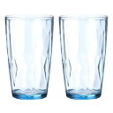 uxcell 17オンスアクリル製飲料グラス 2個のプラスチック製再利用可能なタンブ ラー飲料用品 割れないウォーターグラスカップ スタック可能&食洗機対応 家...