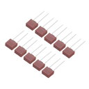 uxcell 電子部品PCB LCD修理用 50個 DIPマウントミニチュアスクエア遅延型ヒューズ T250mA 250mA 250V 赤