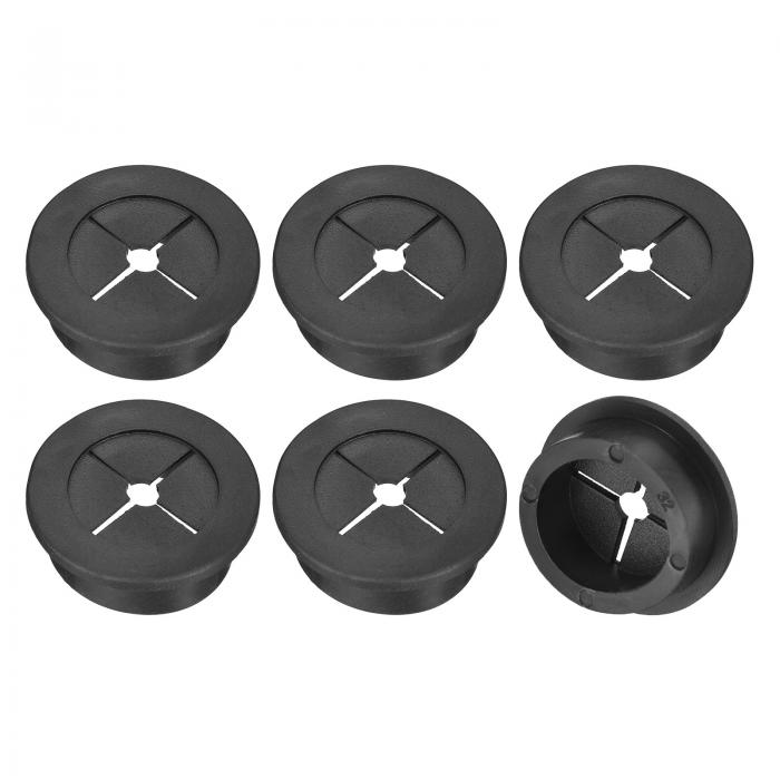 uxcell 6個のケーブルコードグロメット 1-1/4