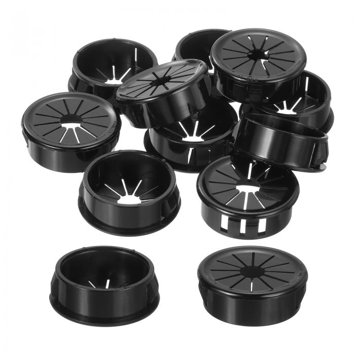 uxcell スナップブッシュグロメット1.18"（30mm）取り付け径 10個入りの丸型ナイロンスナップインケー..