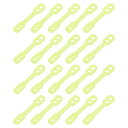 uxcell 洋服ハンガー 防風 プラスチック ストリップ フック 滑り止め 防風 固定バックル 落下防止ストリップ ハンガー固定 屋外 屋内用 緑 20個(3)
