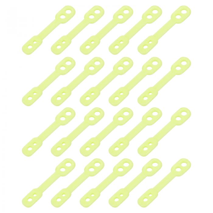 uxcell 洋服ハンガー 防風 プラスチック ストリップ フック 滑り止め 防風 固定バックル 落下防止ストリップ ハンガー固定 屋外 屋内用 緑 30個