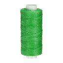 uxcell 革用ワックス糸 150D フラットポリエステル万能糸 革細工 製本 靴修理用 50 M 0.8 mm 緑