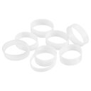 uxcell 50個のシリコーンゴムバンド 12x5mmのゴムバンドリング ケーブルタイ 強力な弾性バンド 滑り止め コード巻き付け バッグ巻き付け ホワイト