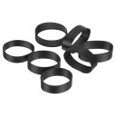 uxcell 50個のシリコーンゴムバンド 12x5mmのゴムバンドリング ケーブルタイ 強力な弾性バンド 滑り止め コード巻き付け バッグ巻き付け 黒