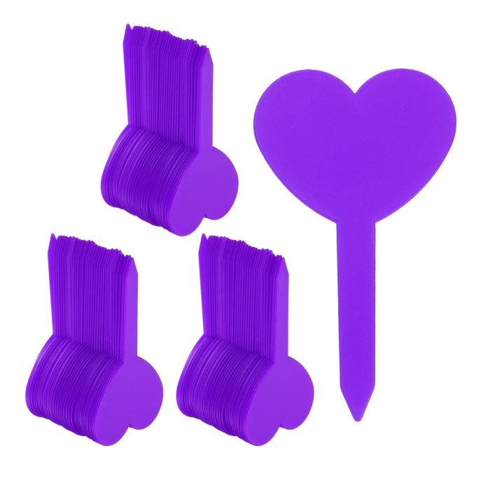 uxcell 200個のプラスチック植物ラベル3.26" x 1.97"再利用可能な防水＆耐日光ガーデンタグ なえぎ ハ..