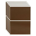 uxcell 120シートの茶色のラベルステッカー3 x 2