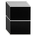 uxcell 120シートの黒ラベルステッカー3 x 2