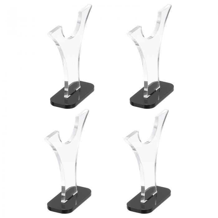 uxcell アクリルライトセーバーディスプレイスタンド ナイフ用ソードディスプレイホルダー ラ ック固定..