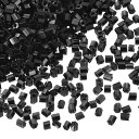 uxcell 1400個 ガラスビューグルビーズ 1.5x1.5mm チューブミニロースガラスシードスペーサービーズ DIYイヤリング ネックレス ブレスレット...