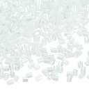 uxcell 1400個 ガラスビューグルビーズ 1.9x1.5mm チューブミニロースガラスシードスペーサービーズ DIYイヤリング ネックレス ブレスレット...