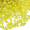 uxcell 1400個 ガラスビューグルビーズ 1.5x1.5mm チューブミニロースガラスシードスペーサービーズ DIYイヤリング ネックレス ブレスレット...