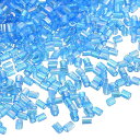 uxcell 1400個 ガラスビューグルビーズ 1.9x1.5mm チューブミニロースガラスシードスペーサービーズ DIYイヤリング ネックレス ブレスレット...
