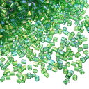 uxcell 1400個 ガラスビューグルビーズ 1.5x1.5mm チューブミニロースガラスシードスペーサービーズ DIYイヤリング ネックレス ブレスレット...