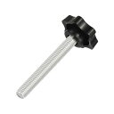 uxcell 1個のスターノブ M10x70mmプラスチック製六角形クランピングハンドルネジノブ 機械用の手締めスターネジノブ 傘ベース交換用