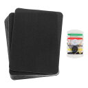 uxcell 16個 アイロンパッチと裁縫キット付き 生地補修パッチ4.9"x3.7"パッチクローズ ジーンズ バッグ ソファ テント用 アイロンパッチ黒