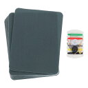 uxcell 16個 アイロンパッチと裁縫キット付き 生地補修パッチ4.9"x3.7"パッチ服用アイロンパッチジーンズ バッグ ソファ テントダークグレー
