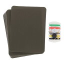 uxcell 16個 アイロンパッチと裁縫キット付き 生地補修パッチ4.9"x3.7"。服 ジーンズ バッグ ソファ テント用 アイロンパッチ。茶色。