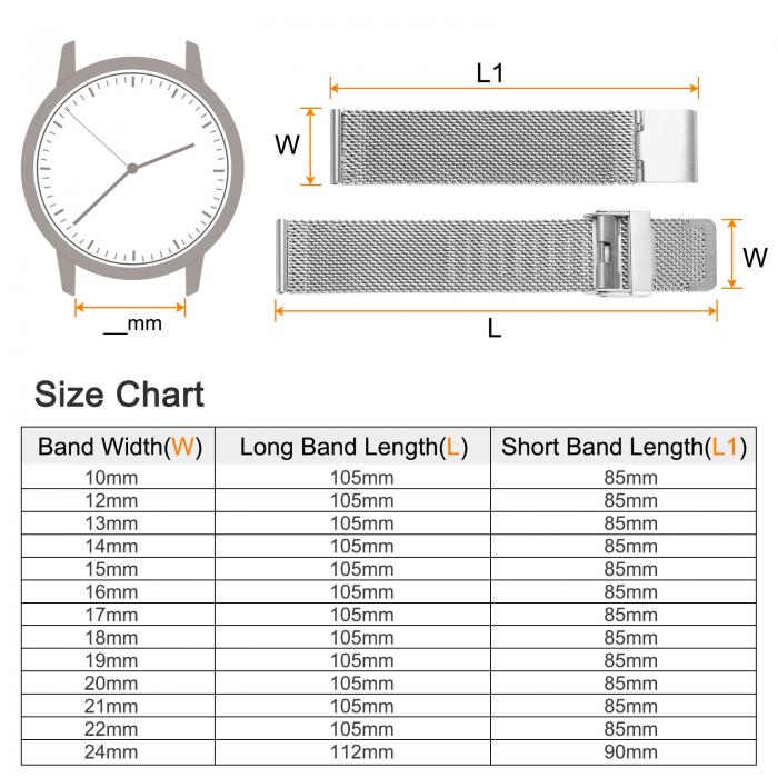 uxcell 316Lステンレススチールメッシュウォッチバンド18mmクイックリリース調節可能なメタルウォッチストラップメンズレディース用 シルバートーン