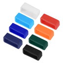 uxcell ウォッチバンドストラップループ 16mm幅ラバーファスナーリング シリコンウォッチリテーナー ウォッチバンドミックスカラー1セット