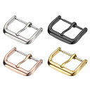 uxcell 1セットの時計バンド交換バックル20mm 316Lステンレススチールク ラスプ レザー シリコン ナイロン キャンバスウォッチバンド用