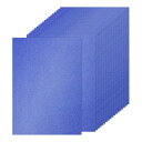 PATIKIL 40枚 ダークブルー グリッターカードストック用紙 A4 250gsm 長方形プレミアムスパークリーペーパークラフトカードストック用紙 スクラッ...