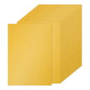PATIKIL 60枚 金色グリッターカードストックペーパー A4 250gsm 長方形プレミアムスパークリーペーパークラフトカードストックペーパー スクラップ...