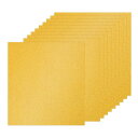 PATIKIL 10シート 金色グリッターカードストックペーパー 12 x 12インチ 250gsm スクエアプレミアムスパークリーペーパークラフトカードストッ...