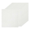 PATIKIL 10シート シルバーグリッターカードストックペーパー 12 x 12インチ 250gsm スクエアプレミアムスパークリーペーパークラフトカードス...