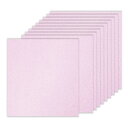 PATIKIL 10シート ライトピンク グリッターカードストックペーパー 12 x 12インチ 250gsm スクエアプレミアムスパークリーペーパークラフトカ...