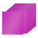 PATIKIL 10シート パープルグリッターカードストックペーパー 12 x 12インチ 250gsm スクエアプレミアムスパークリーペーパークラフトカードス...