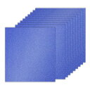 PATIKIL 10シート ダークブルー グリッターカードストックペーパー 12 x 12インチ 250gsm スクエアプレミアムスパークリーペーパークラフトカ...