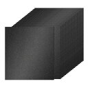 PATIKIL 40枚 黒いグリッターカードストックペーパー 12 x 12インチ 250gsm スクエアプレミアムスパークリーペーパークラフトカードストックペ...