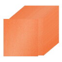 PATIKIL 40枚 オレンジ色 グリッターカードストックペーパー 12 x 12インチ 250gsm スクエアプレミアムスパークリーペーパークラフトカードス...