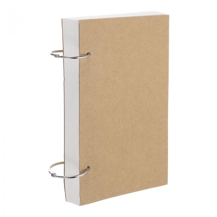 PATIKIL 6 x 8" 160GSM ルーズリーフスケッチブック 150ページ75シートリフィル可能な厚手 螺旋スケッ..