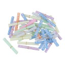 uxcell ミニビンテージメッセージペーパースクロー ル 48個5x5cmランダムナイトライトカラーバレンタインメッセージペーパー パーティーバースデー用 ラッキーウィッシュペーパー