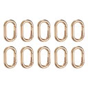 uxcell 10個のスプリングオーバルリング 12.5mm/0.5