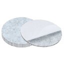 PATIKIL 5"直径フェルト家具パッド 4個1/5"厚ランプベースフェルトラウンドソフト粘着性ノンスリップアンチスクラッチ裏地フェルトフロアプロテクター ランプ家具DIYクラフト用 ライトグレー
