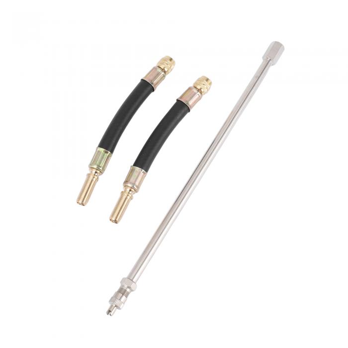 REPAIROCK 1セット 180度の銅製タイヤバルブ延長子 車両用125mmの柔軟なタイヤバルブ延長子 オートバイ..