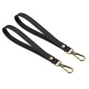 PATIKIL 20 cm リストレットストラップ 2個 PUレザー リストレットキーチェーン リストストラップの交換 金属キーリングロック付き ウォレット 財...